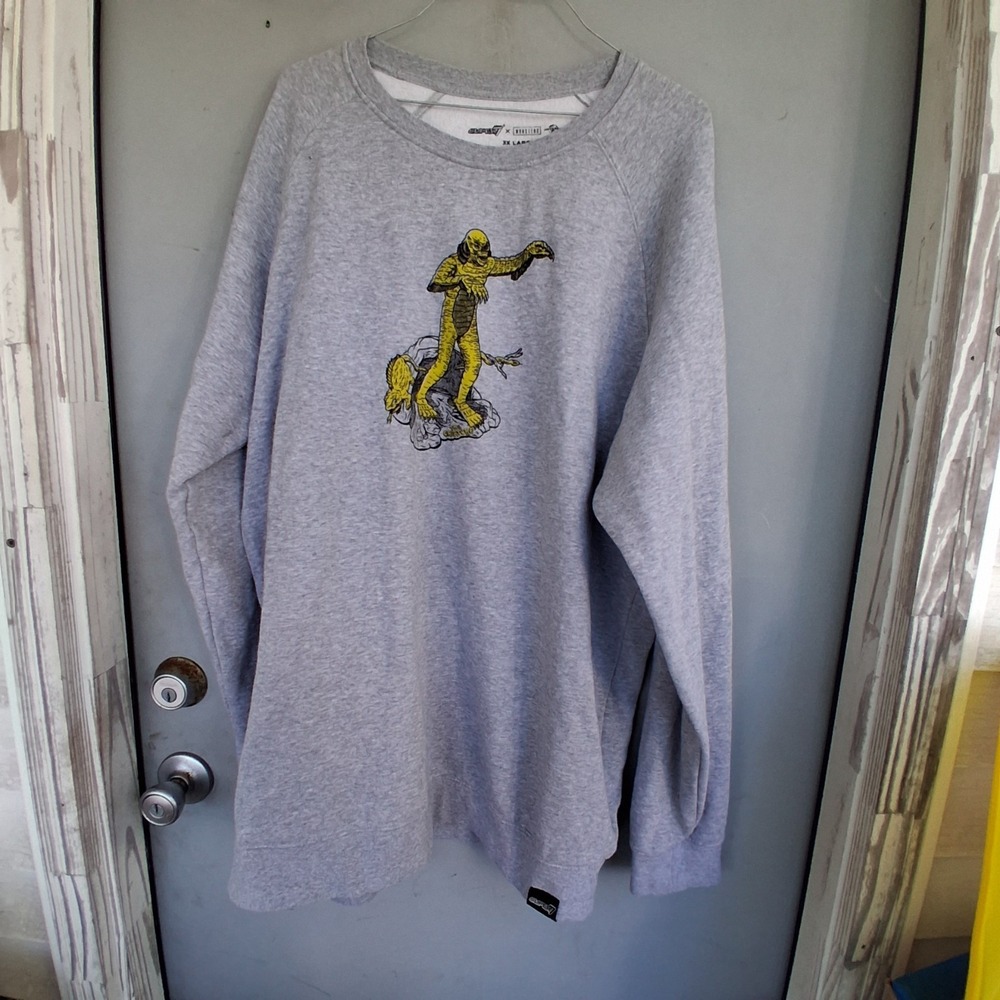 Super 7 Creature Kit From The Black Lagoon Crewneck Sweatshirt EUC 3X XXXL